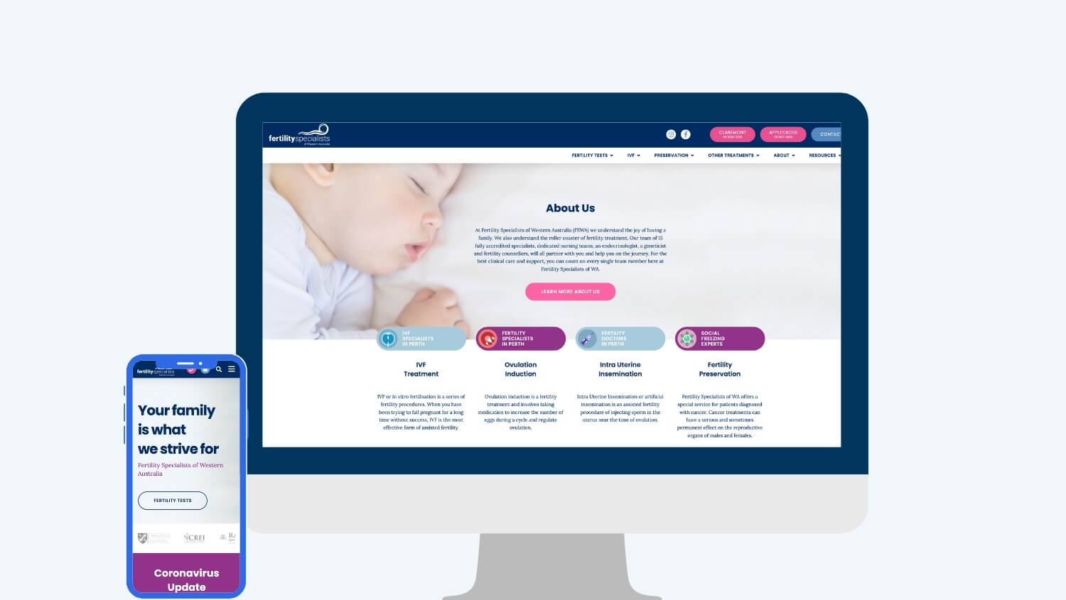 Fertility marketing - Fertility Specialists of Western Australia | Digital Practice
