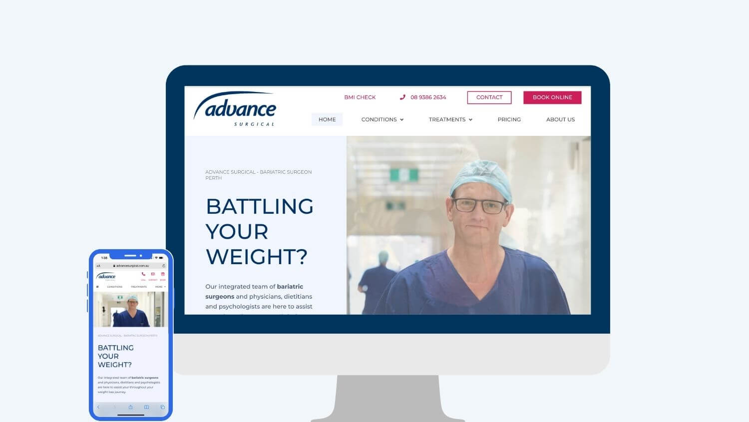 bariatric surgery marketing for Advance Surgical - Digital Practice