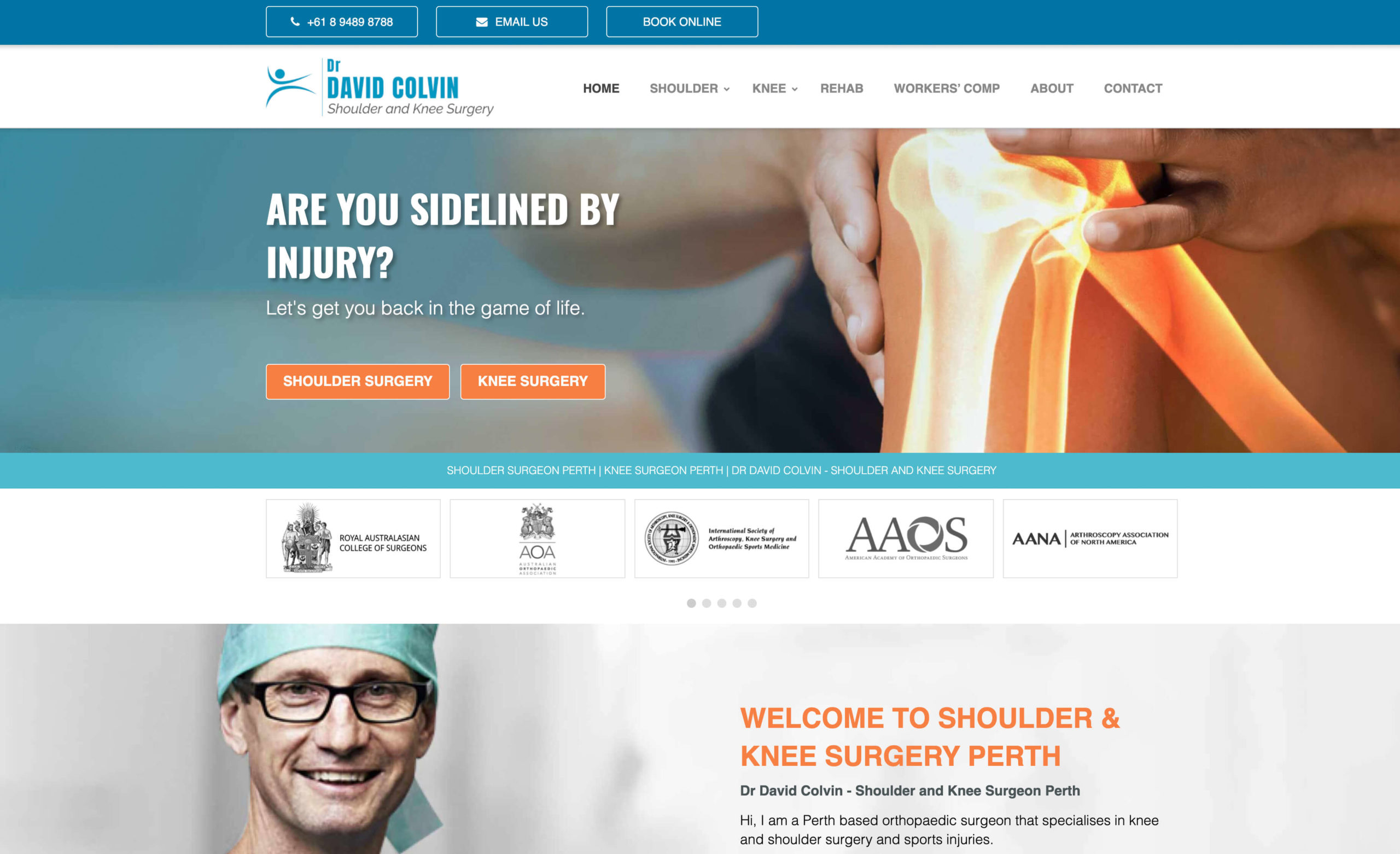 Dr David Colvin | Orthopaedic Surgeon